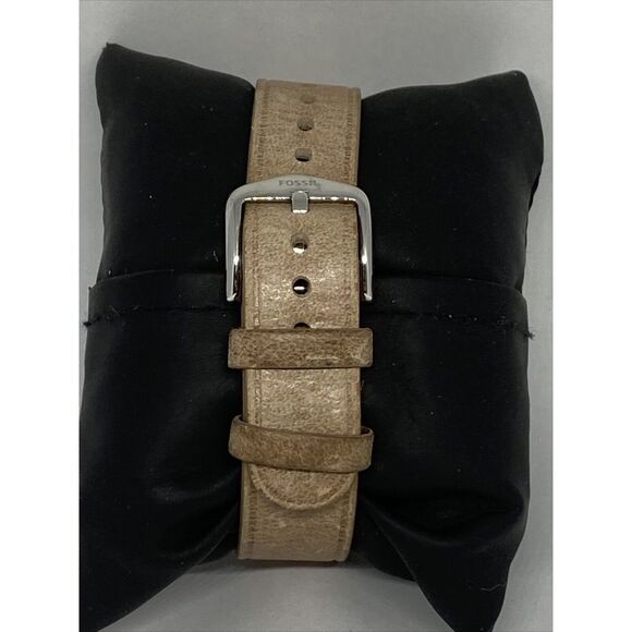 Fossil FTW1200 Women's Sand Leather Silver Analog Dial Hybrid Smartwatch CM541 - Picture 6 of 12